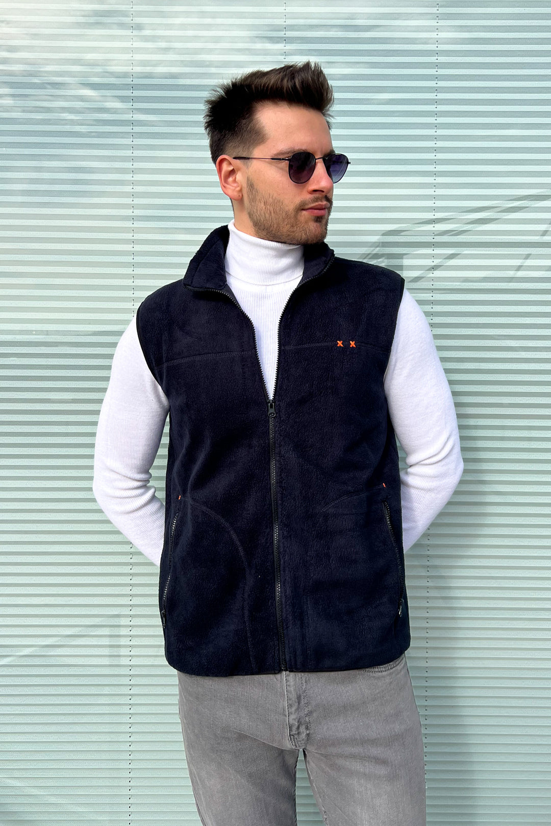 MPL Men's Polar Zippered Vest 4005 - Sassuolo