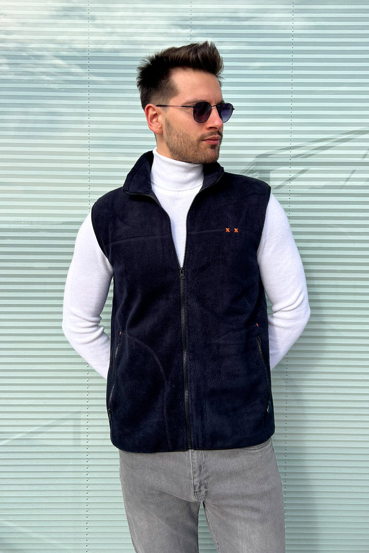 MPL Men's Polar Zippered Vest 4005 - Sassuolo