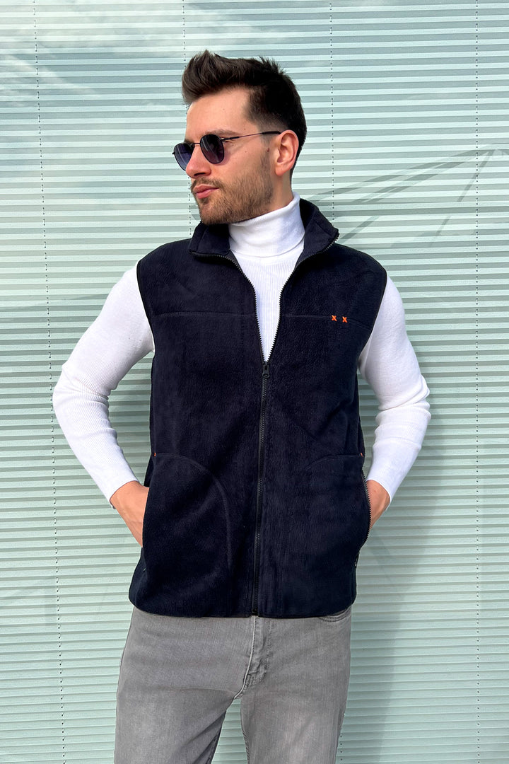 MPL Men's Polar Zippered Vest 4005 - Sassuolo