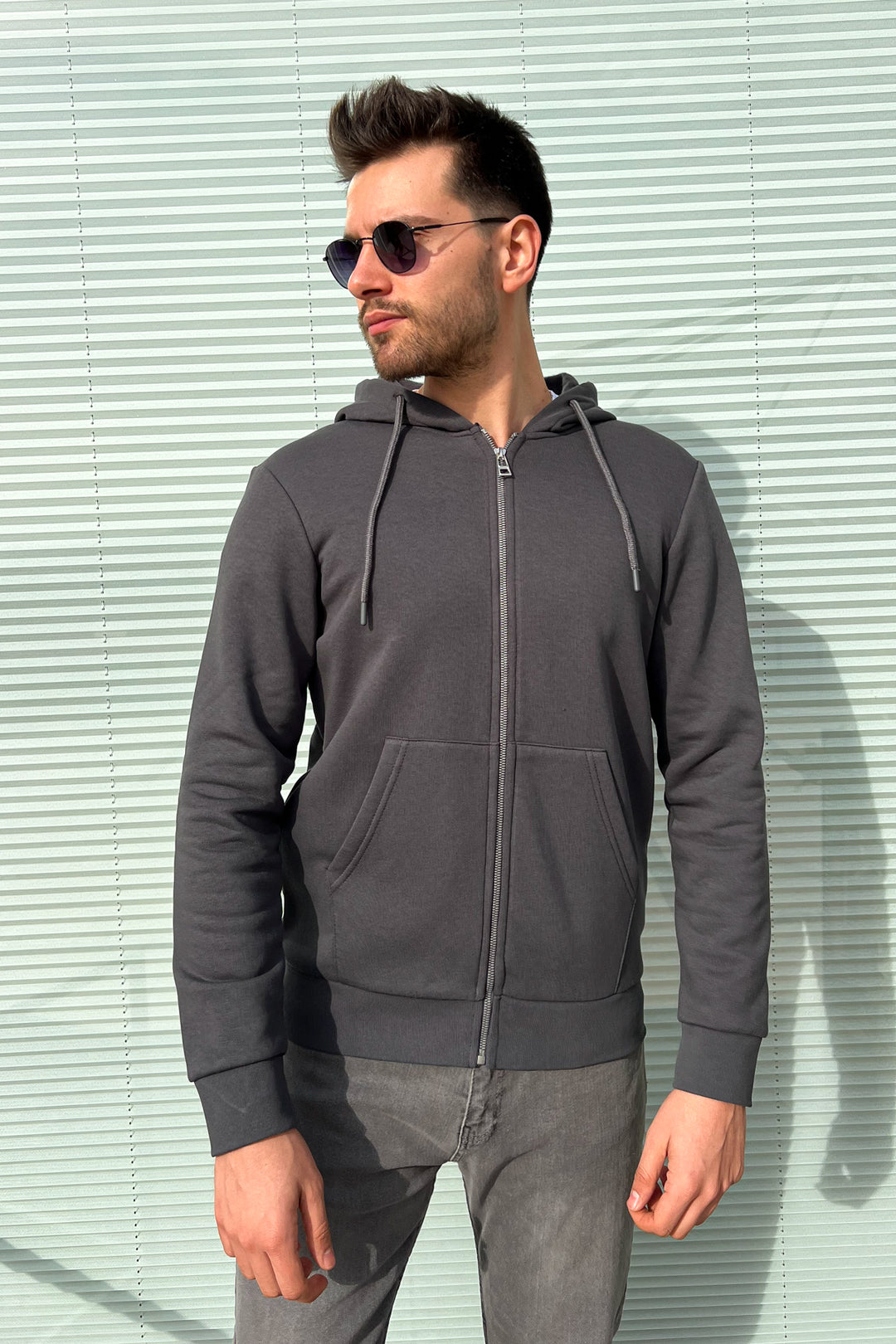MPL Men's 3-String Hooded Zippered Sweatshirt 5466 - Leamington