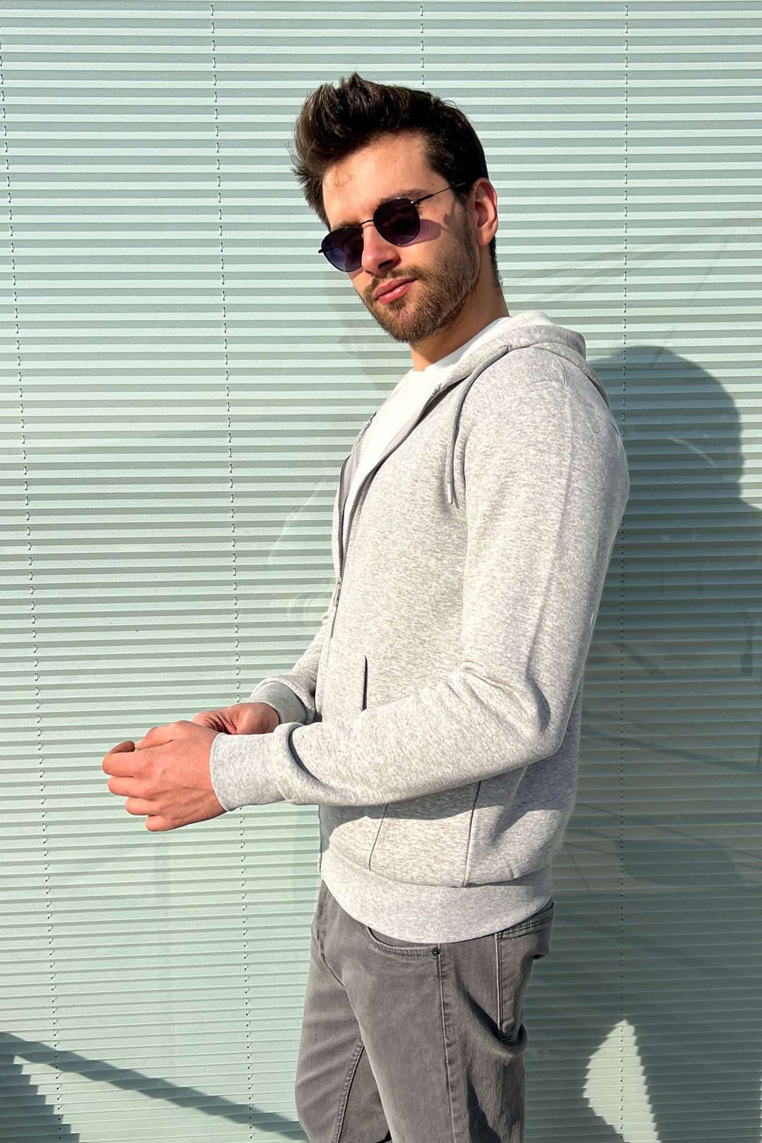 MPL Men's 3-String Hooded Zippered Sweatshirt 5466 - Kolomyia