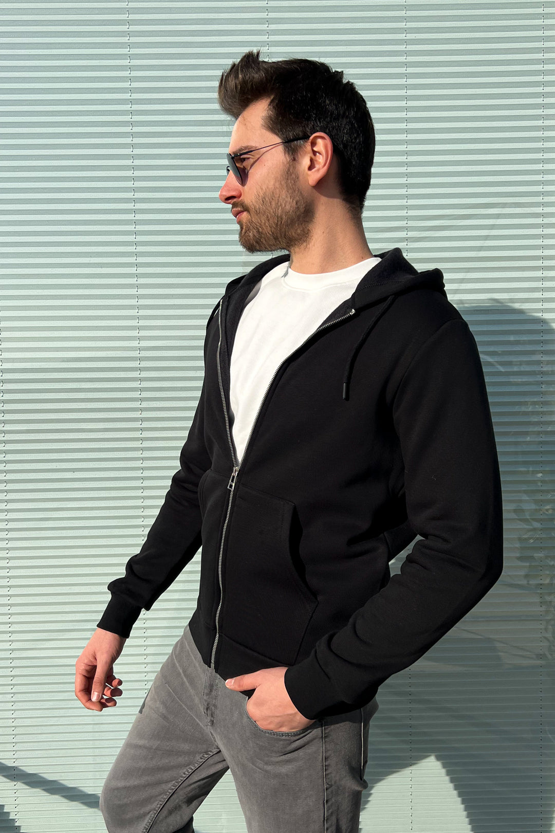 MPL Men's 3-String Hooded Zippered Sweatshirt 5466 - Monterrey