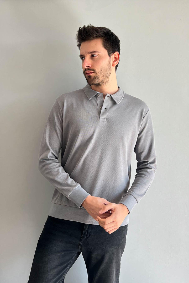 MPL Men's Polo Neck Waffle Sweatshirt 5717 - León