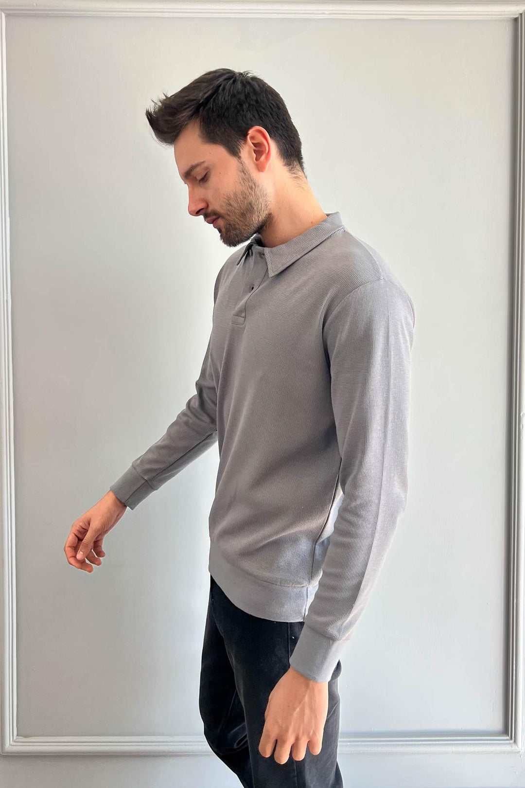 MPL Men's Polo Neck Waffle Sweatshirt 5717 - León