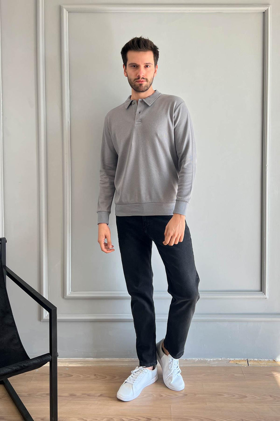 MPL Men's Polo Neck Waffle Sweatshirt 5717 - León