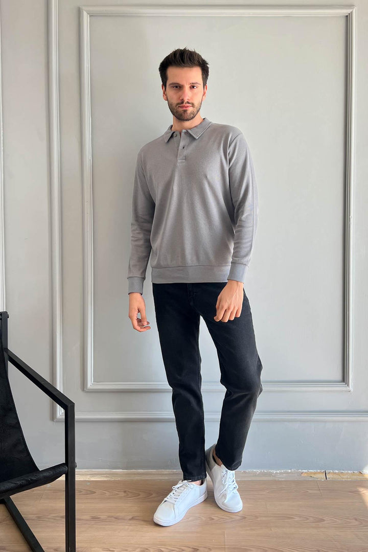 MPL Men's Polo Neck Waffle Sweatshirt 5717 - León