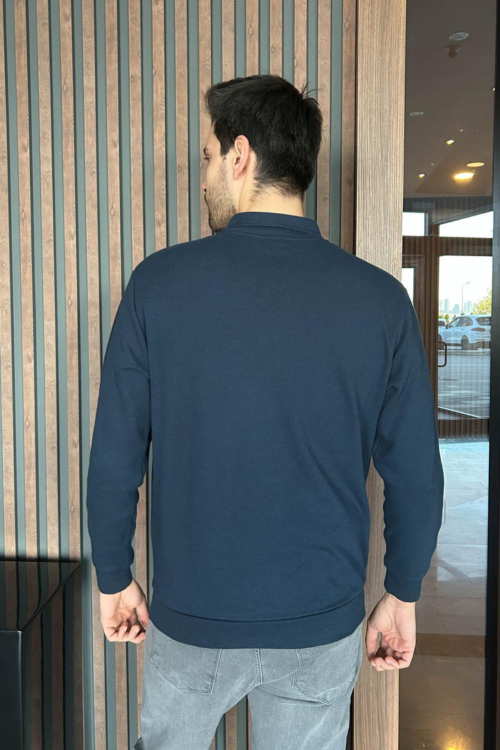 MPL Men's Polo Neck Waffle Sweatshirt 5717 - Sun Prairie