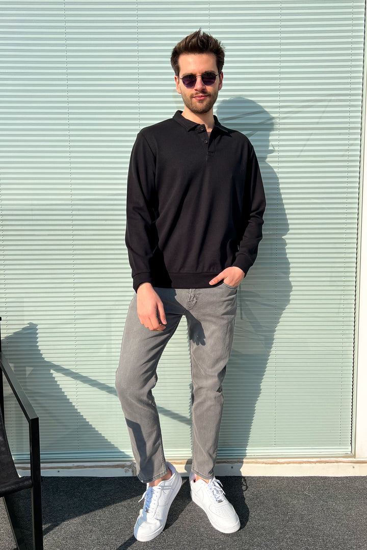 MPL Men's Polo Neck Waffle Sweatshirt 5717 - Zapopan