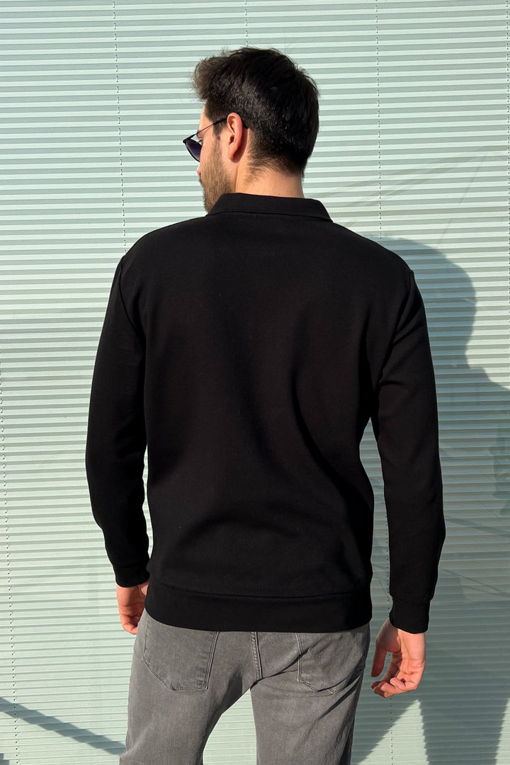MPL Men's Polo Neck Waffle Sweatshirt 5717 - Zapopan
