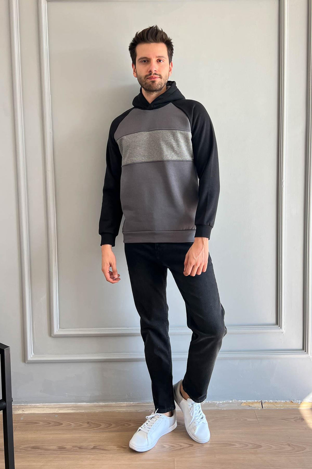 MPL Men's Hooded 3 String Sweatshirt 5771 - Tlalmanalco