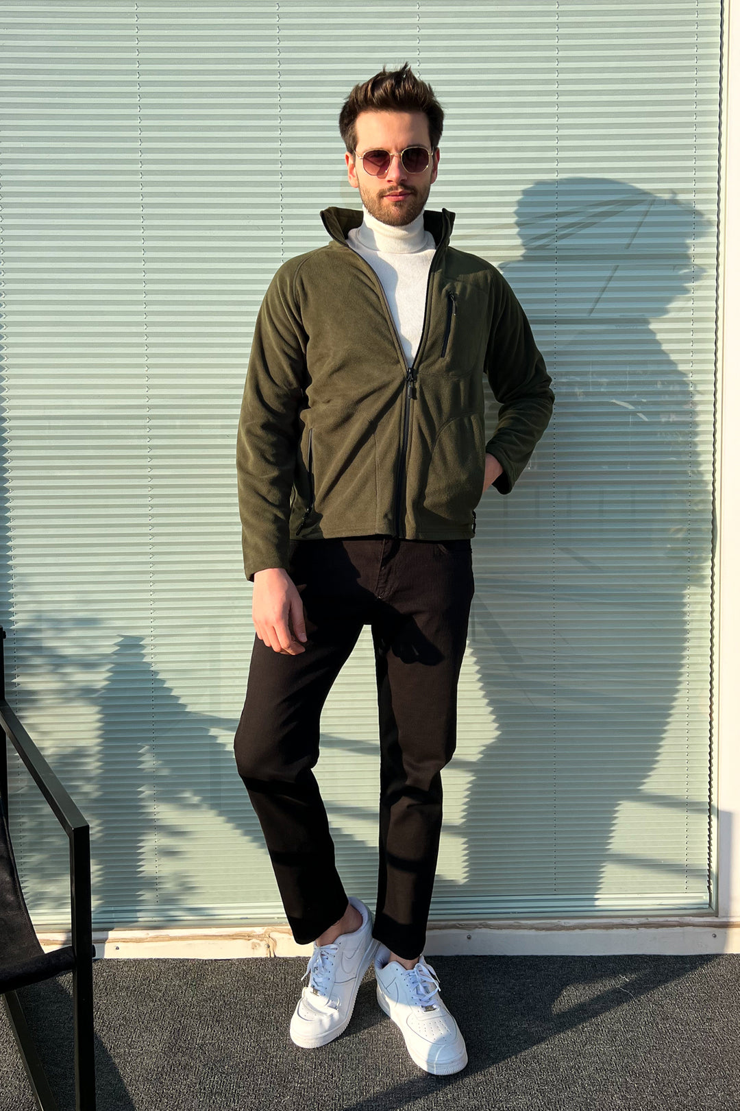 MPL Men's Stand-up Collar Zippered Sweatshirt 6050 - North Bay