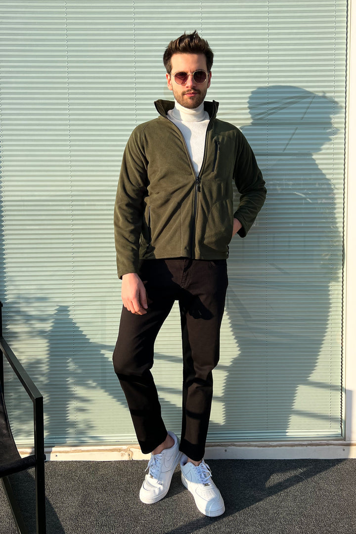 MPL Men's Stand-up Collar Zippered Sweatshirt 6050 - North Bay