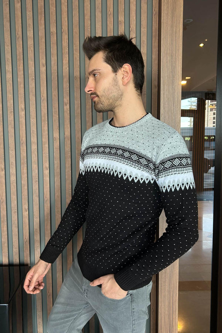 MPL Men's Patterned Knit Sweater 121 - Hinesville