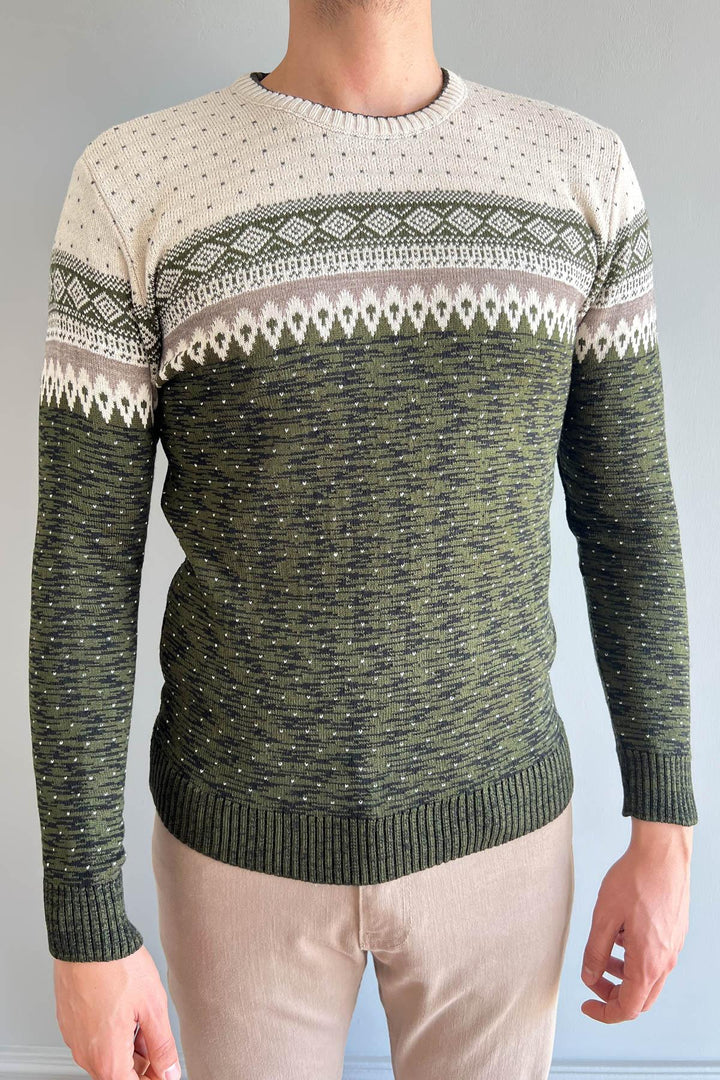 MPL Men's Patterned Knit Sweater 121 - Pinotepa