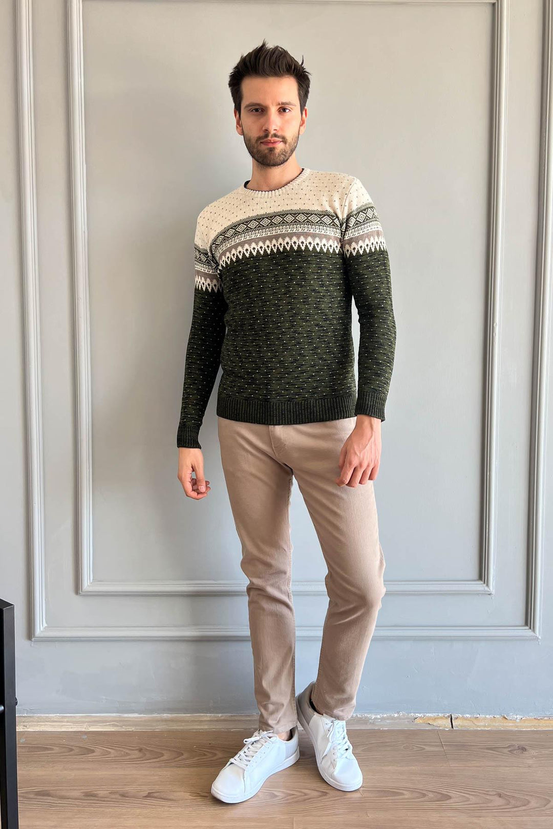 MPL Men's Patterned Knit Sweater 121 - Pinotepa