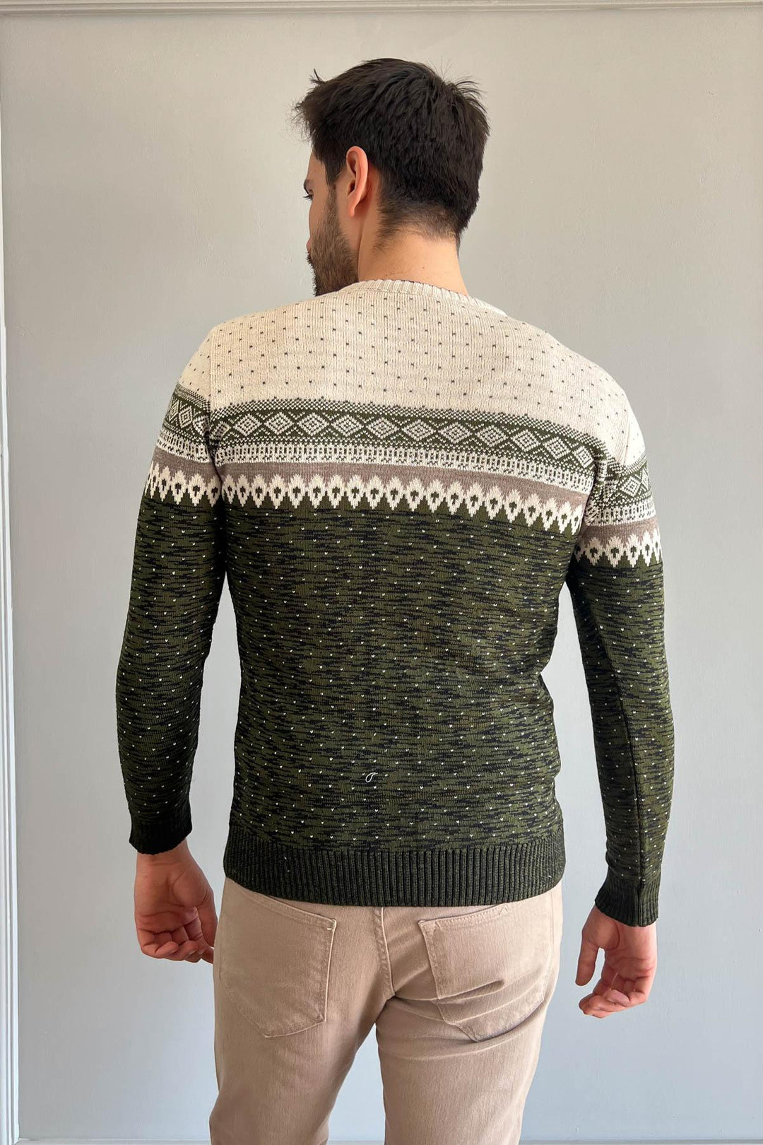 MPL Men's Patterned Knit Sweater 121 - Pinotepa