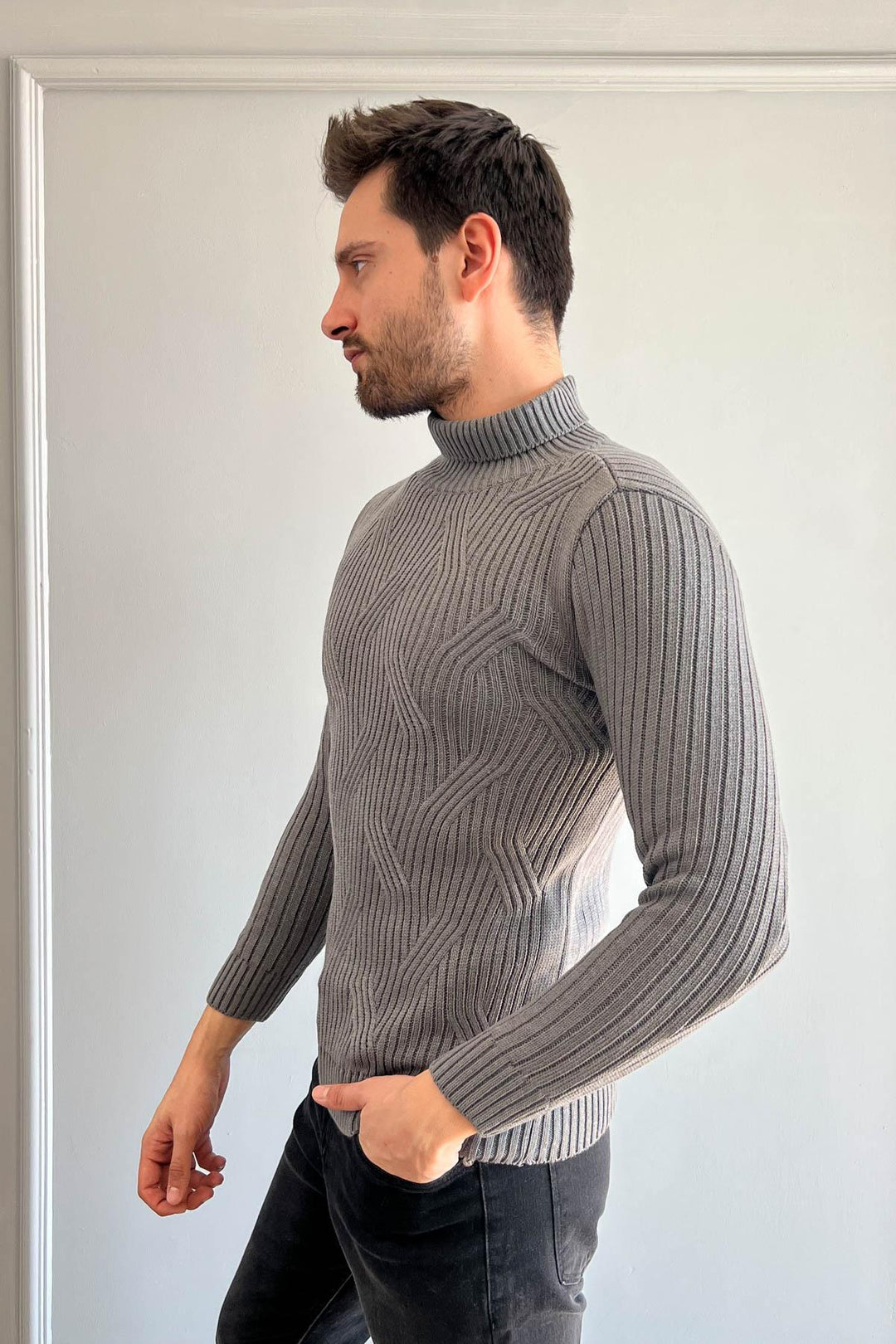 MPL Men's Fisherman Collar Sweater 185 - Tomelloso