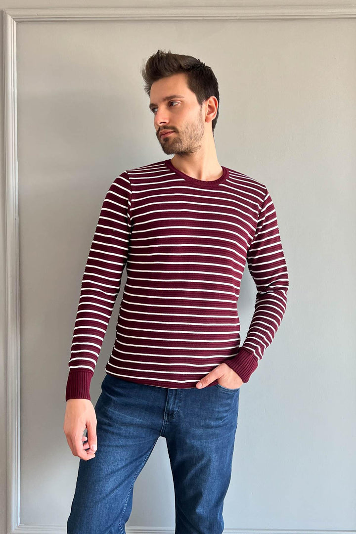 MPL Men's Striped Turtleneck Sweater 213 - Findlay