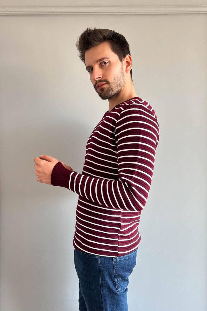 MPL Men's Striped Turtleneck Sweater 213 - Findlay