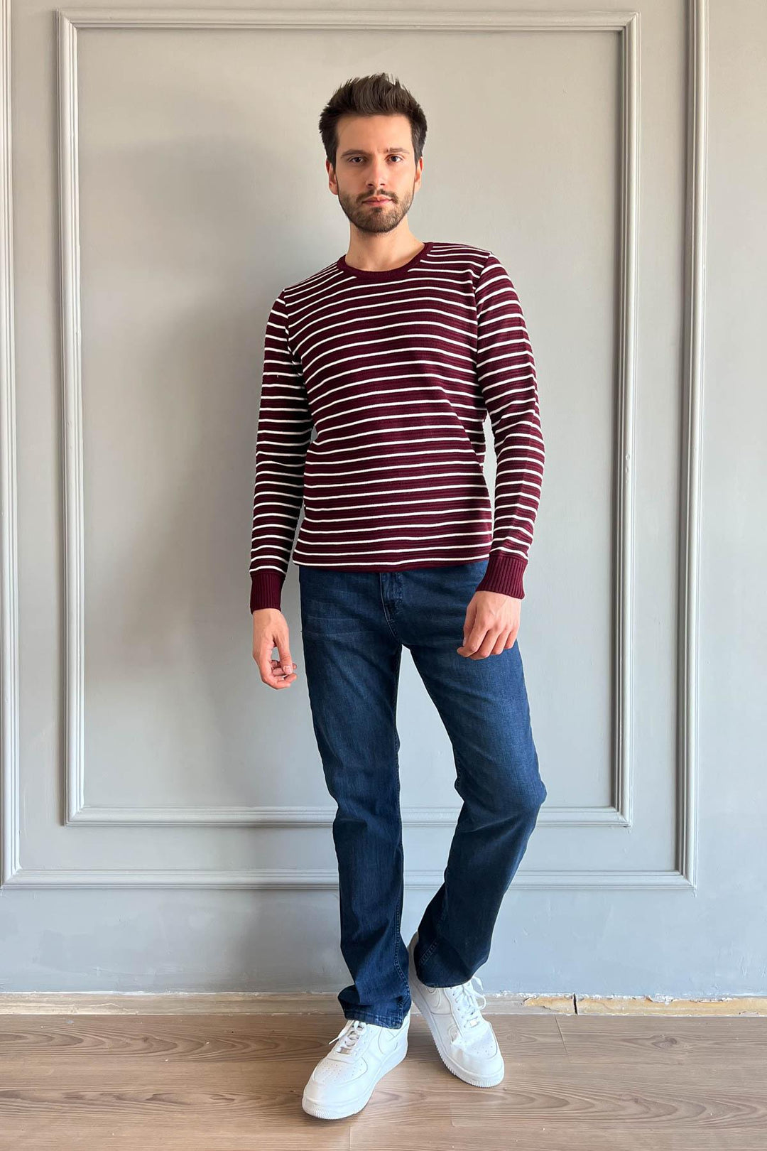 MPL Men's Striped Turtleneck Sweater 213 - Findlay