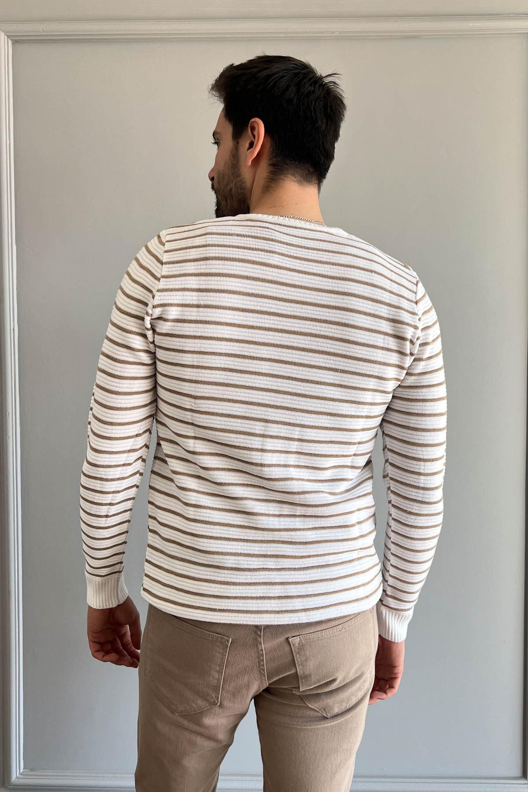 MPL Men's Striped Turtleneck Sweater 213 - Wheaton