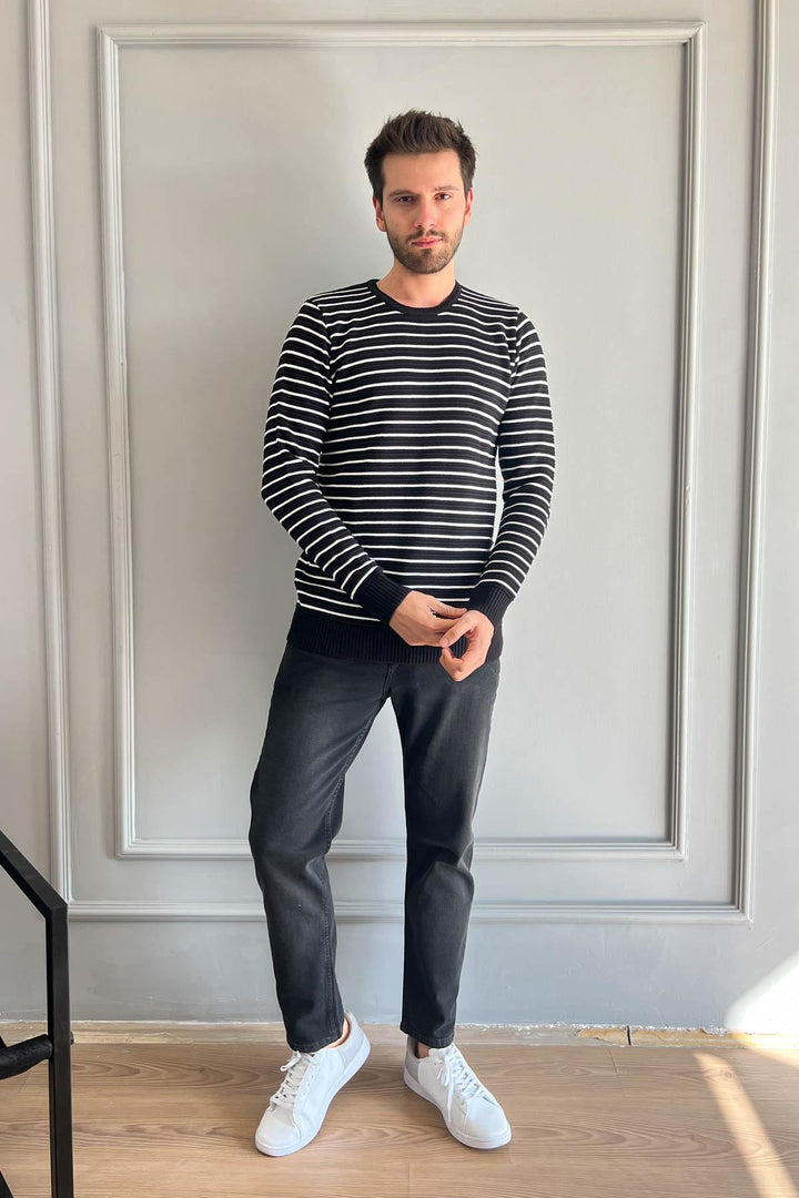 MPL Men's Striped Turtleneck Sweater 213 - Castricum