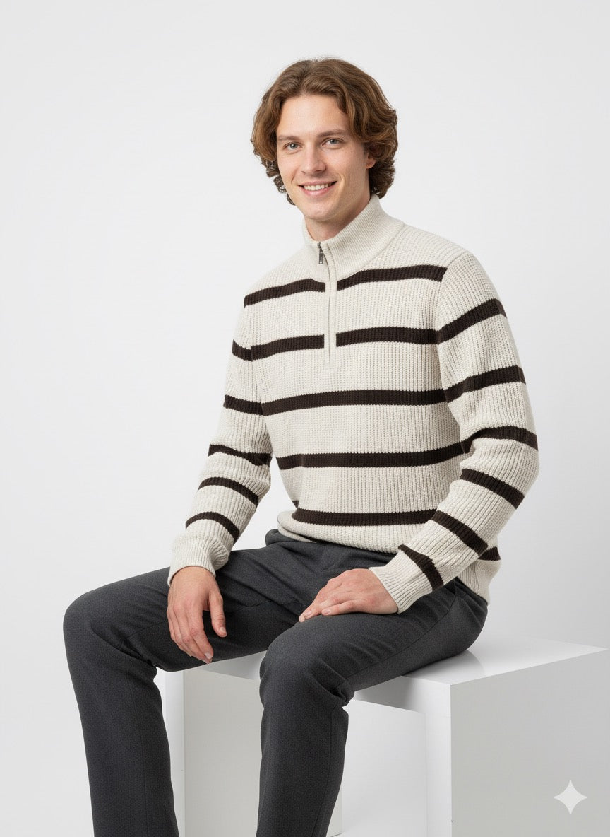 MPL Men's Zippered Sweater 218 - French Valley