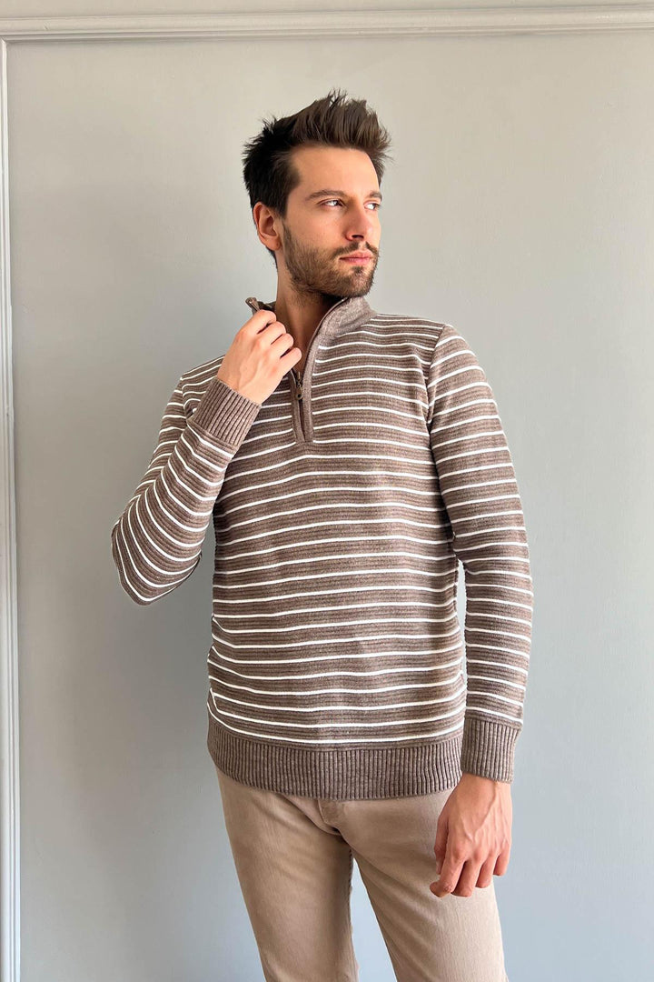 MPL Men's Half Fisherman Sweater 219 - Chiapa de Corzo