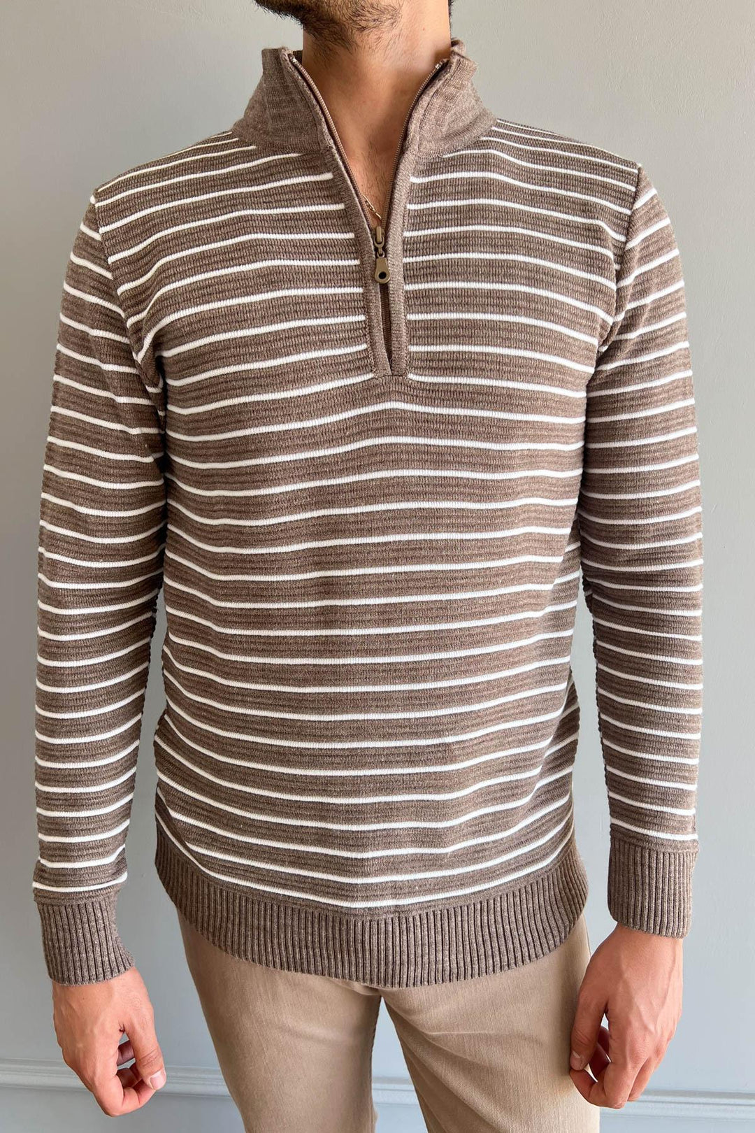 MPL Men's Half Fisherman Sweater 219 - Chiapa de Corzo