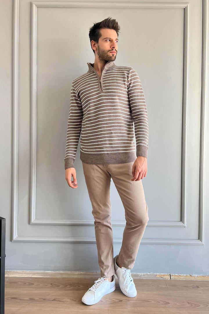 MPL Men's Half Fisherman Sweater 219 - Chiapa de Corzo