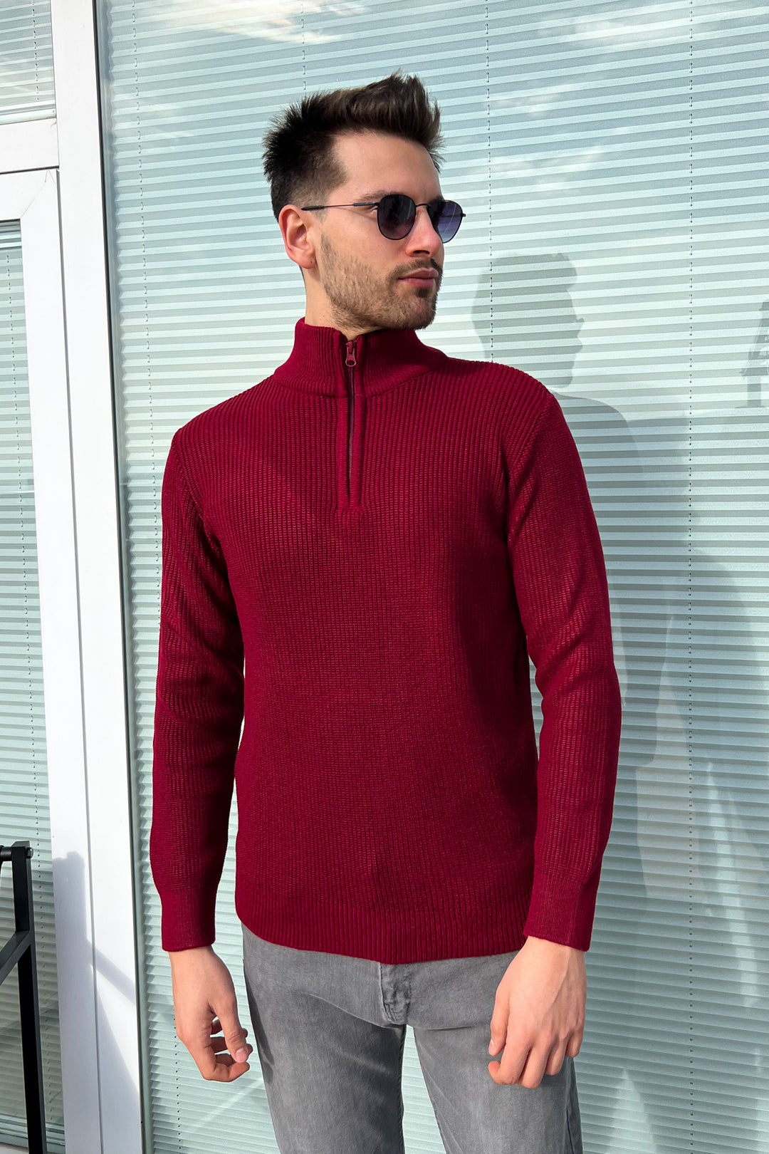 MPL Men's Zippered Turtleneck Sweater 220 - North Shields