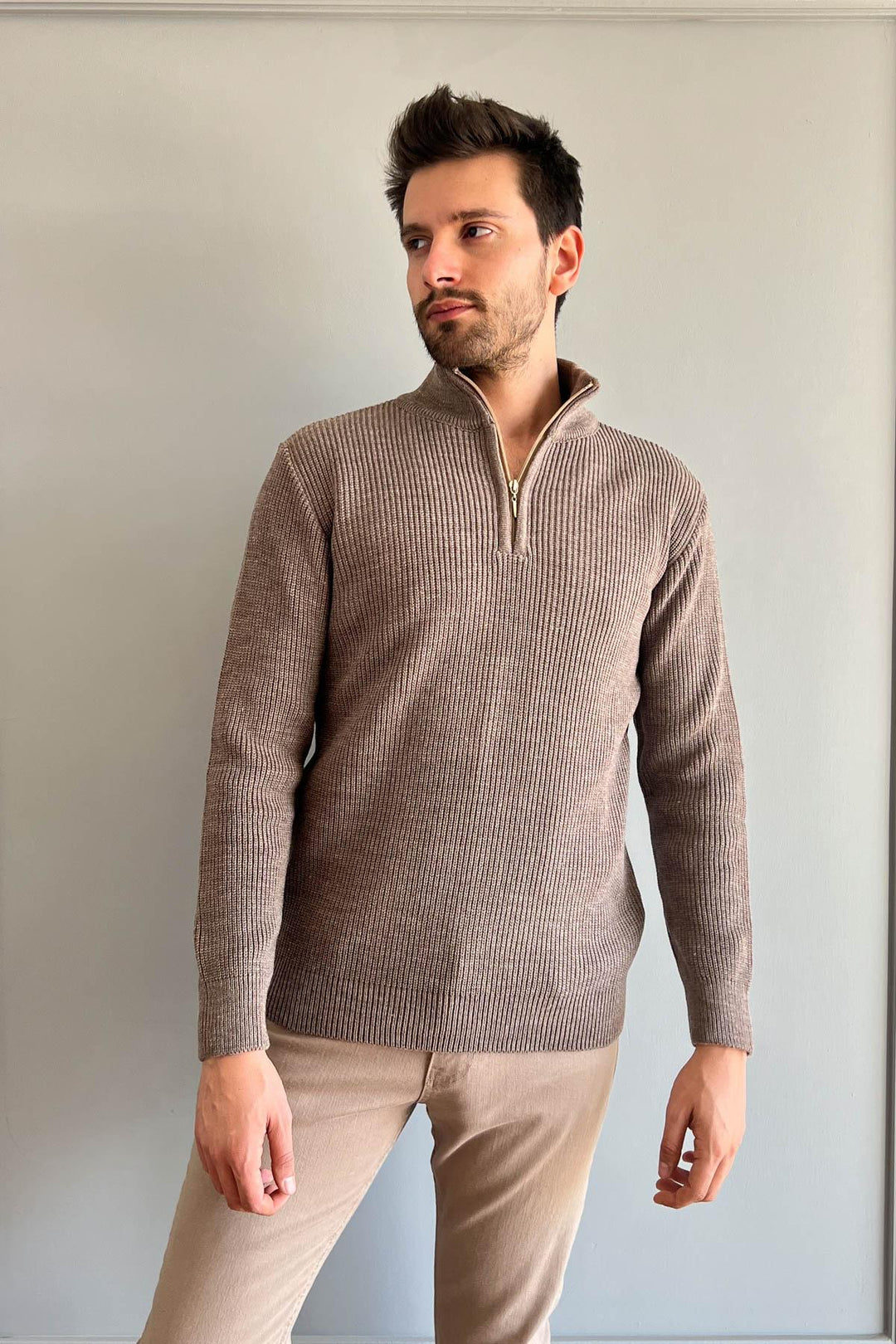 MPL Men's Zippered Turtleneck Sweater 220 - Genk