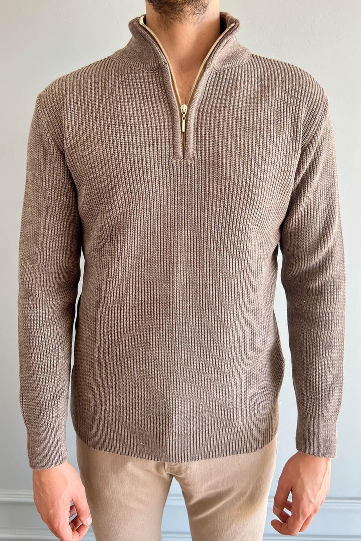 MPL Men's Zippered Turtleneck Sweater 220 - Genk