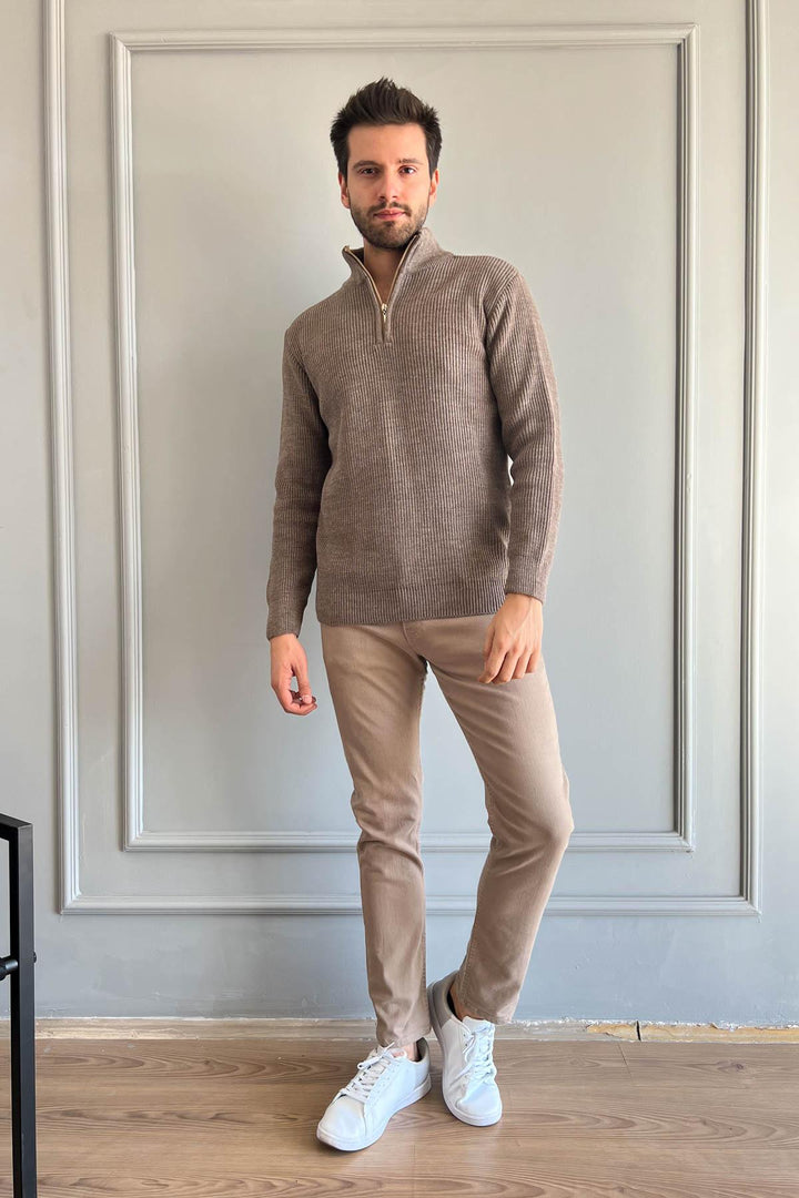 MPL Men's Zippered Turtleneck Sweater 220 - Genk