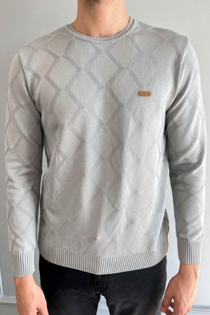 MPL Men's Bicycle Collar Baklava Patterned Sweater 401 - Drummondville