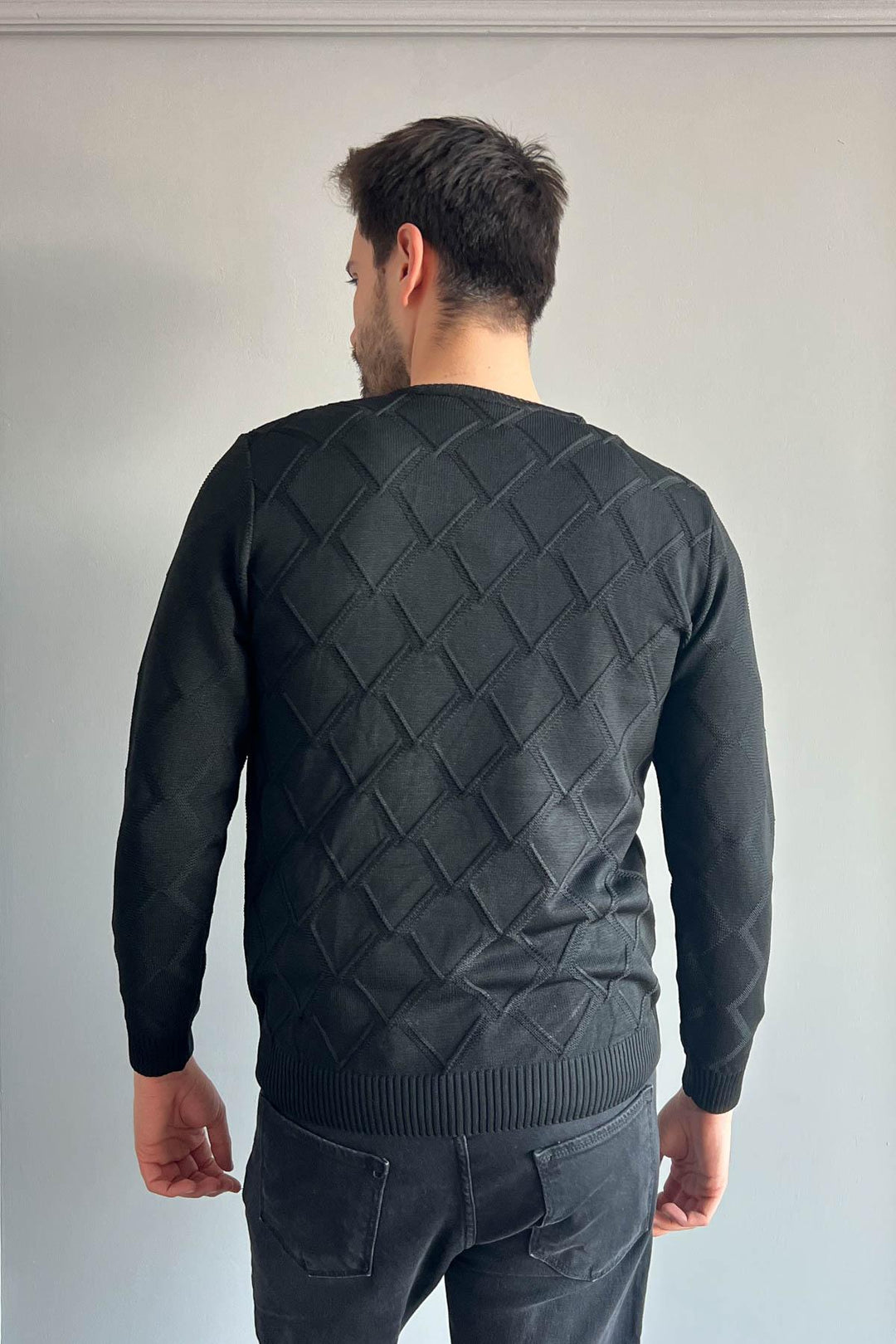 MPL Men's Bicycle Collar Baklava Patterned Sweater 401 - Wildomar
