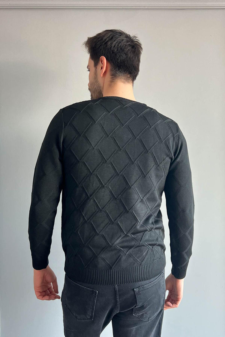 MPL Men's Bicycle Collar Baklava Patterned Sweater 401 - Wildomar
