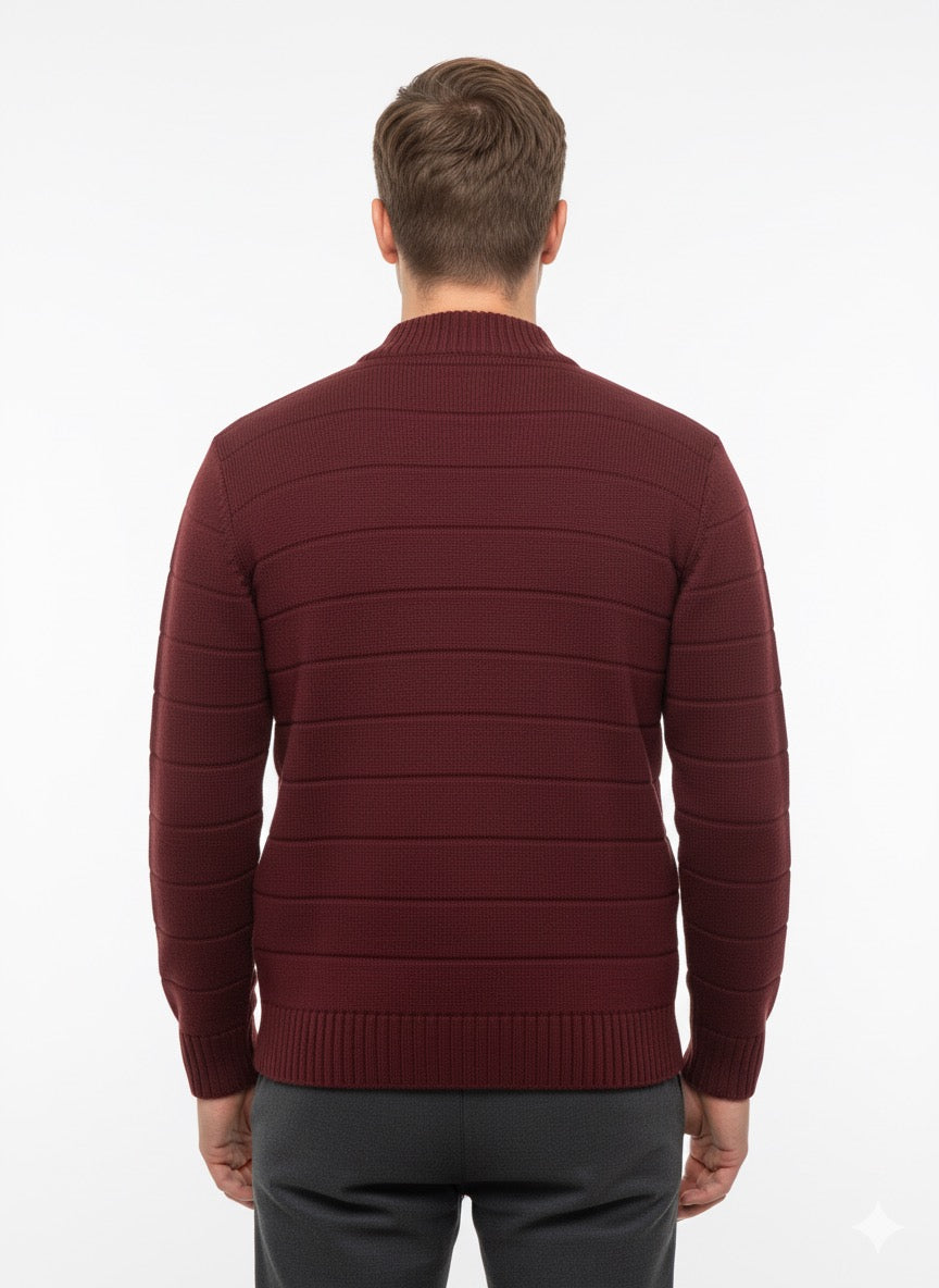 MPL Men's Plus Size Half Fisherman Sweater 881 - Lorain