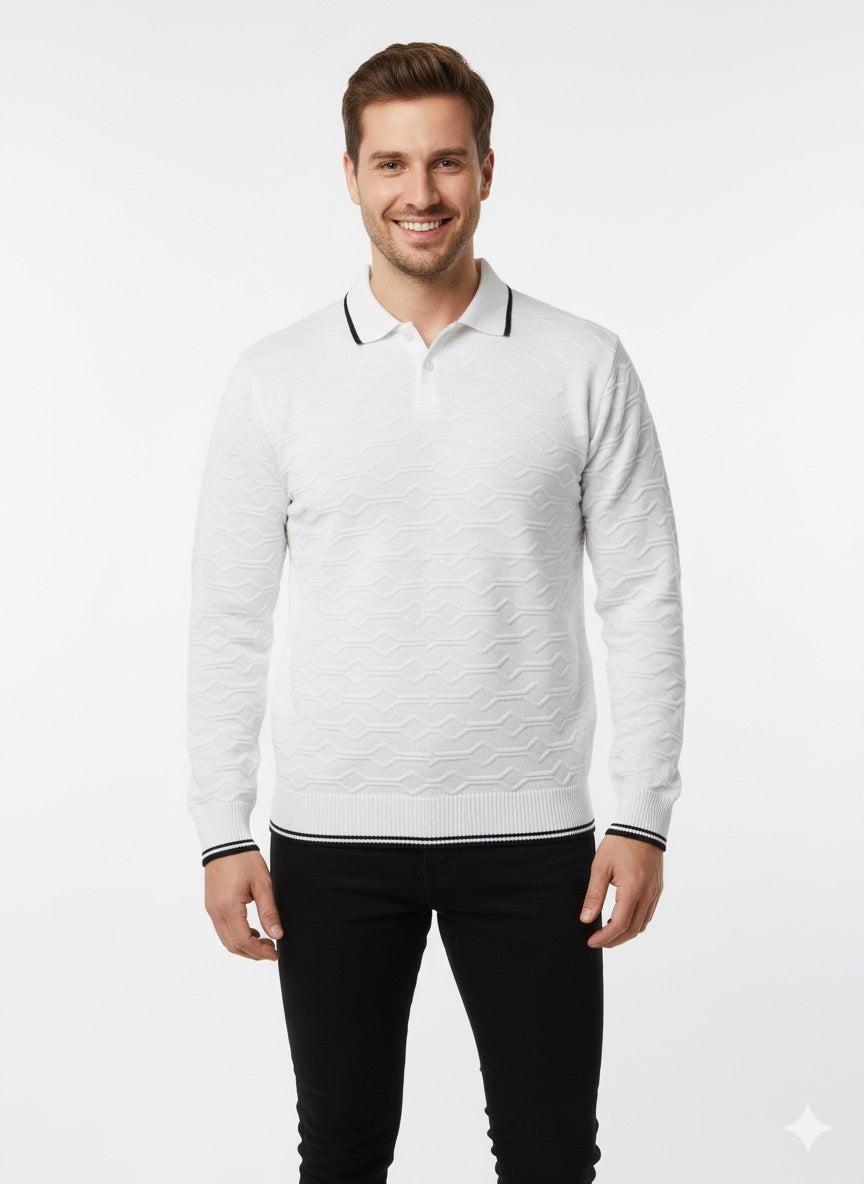 MPL Men's Polo Neck Sweater 700 - Murrieta