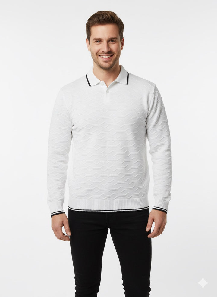 MPL Men's Polo Neck Sweater 700 - Murrieta