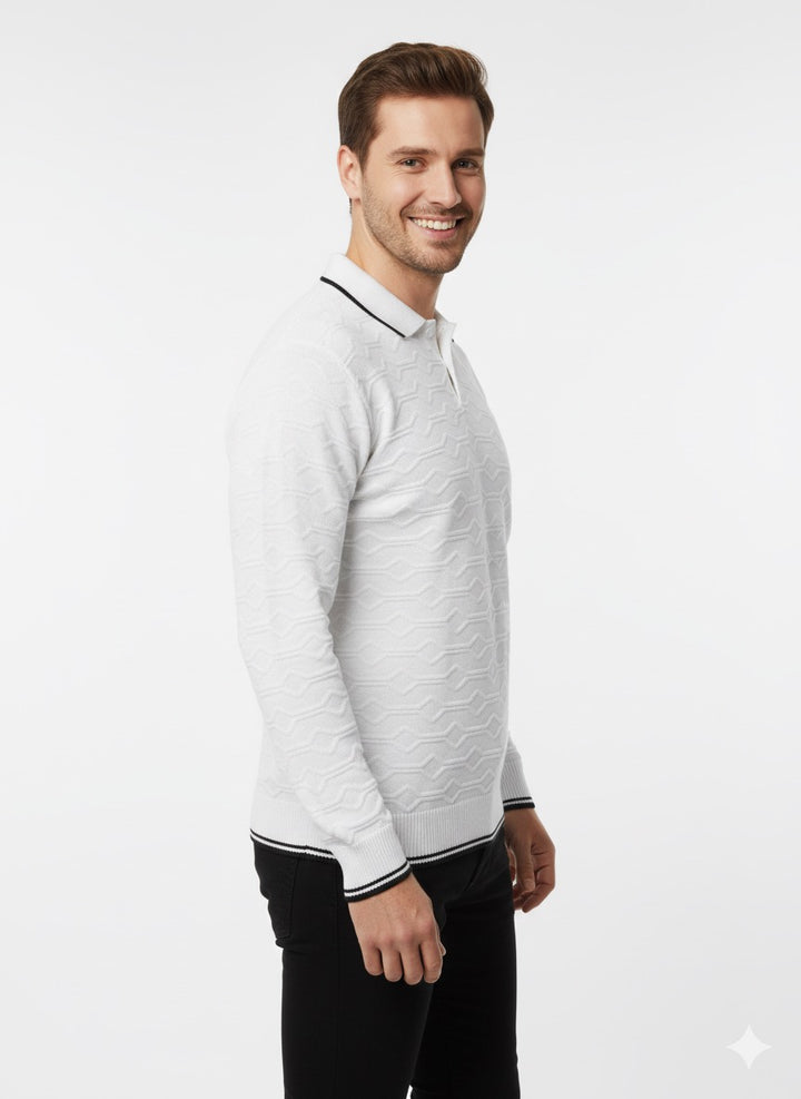MPL Men's Polo Neck Sweater 700 - Murrieta