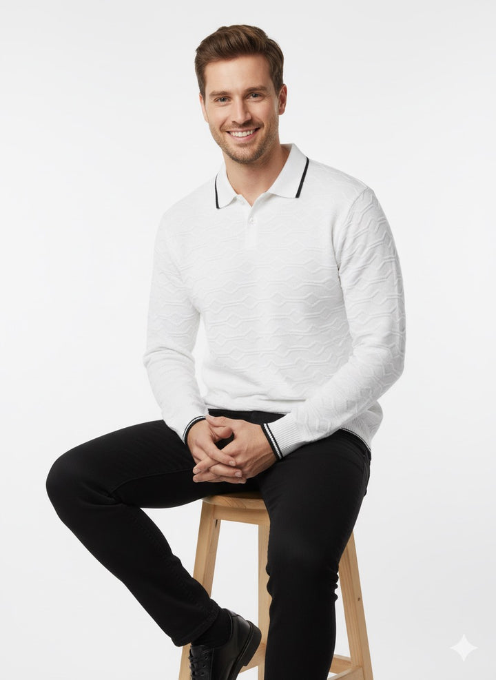MPL Men's Polo Neck Sweater 700 - Murrieta
