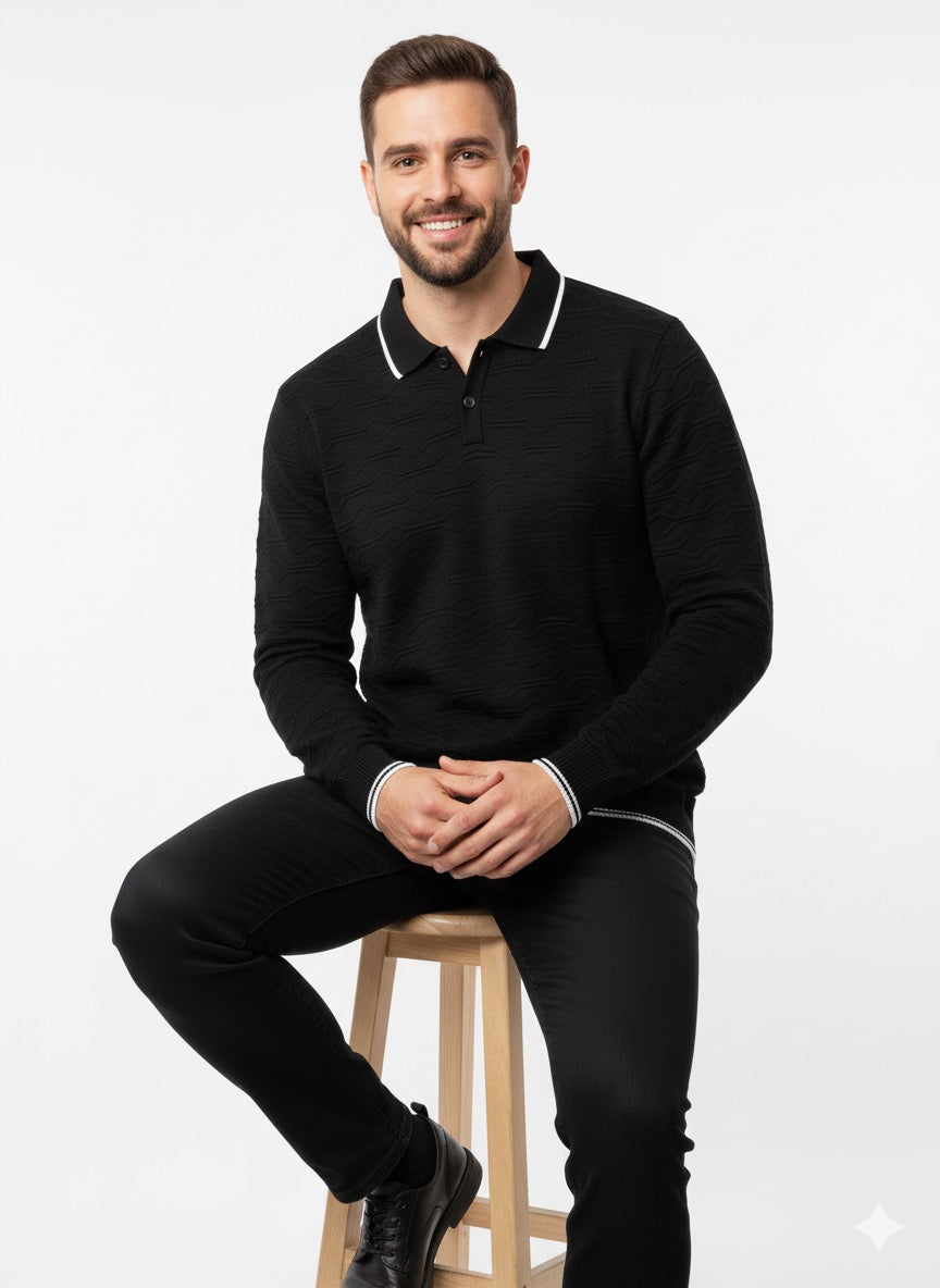 MPL Men's Polo Neck Sweater 700 - Caerdydd