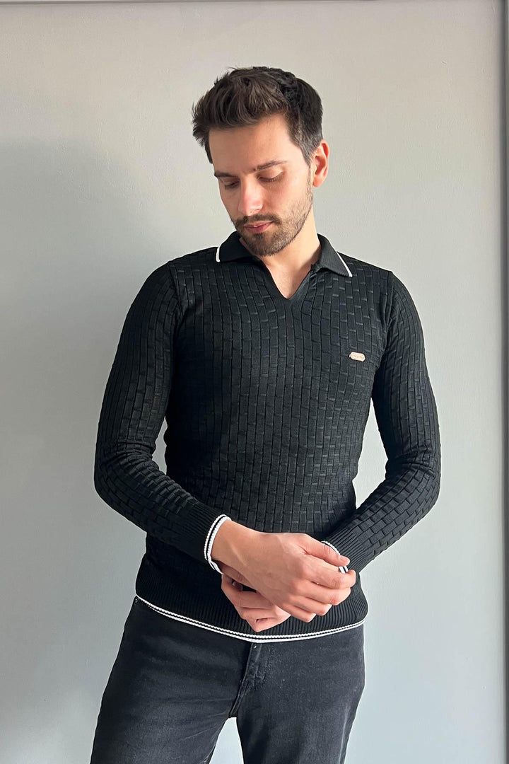 MPL Men's Polo Neck Sweater 701 - Rocklin