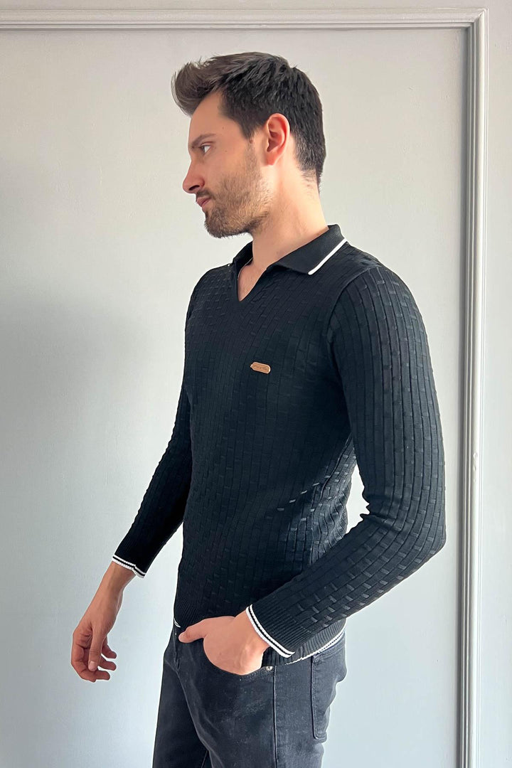 MPL Men's Polo Neck Sweater 701 - Rocklin