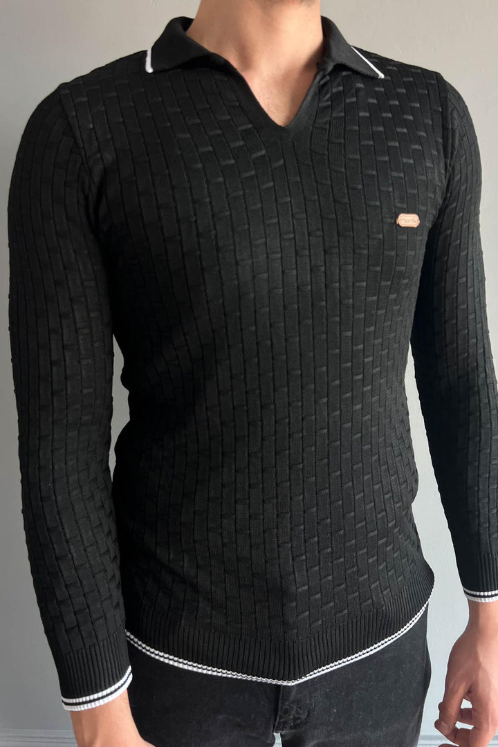 MPL Men's Polo Neck Sweater 701 - Rocklin