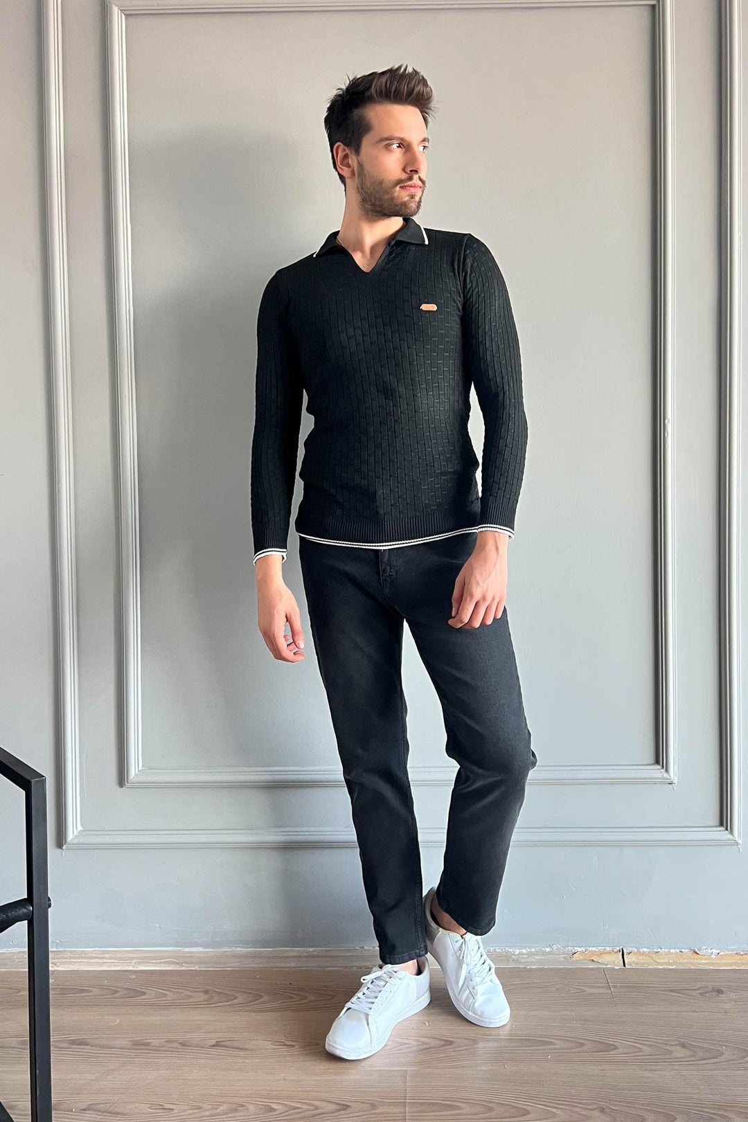 MPL Men's Polo Neck Sweater 701 - Rocklin