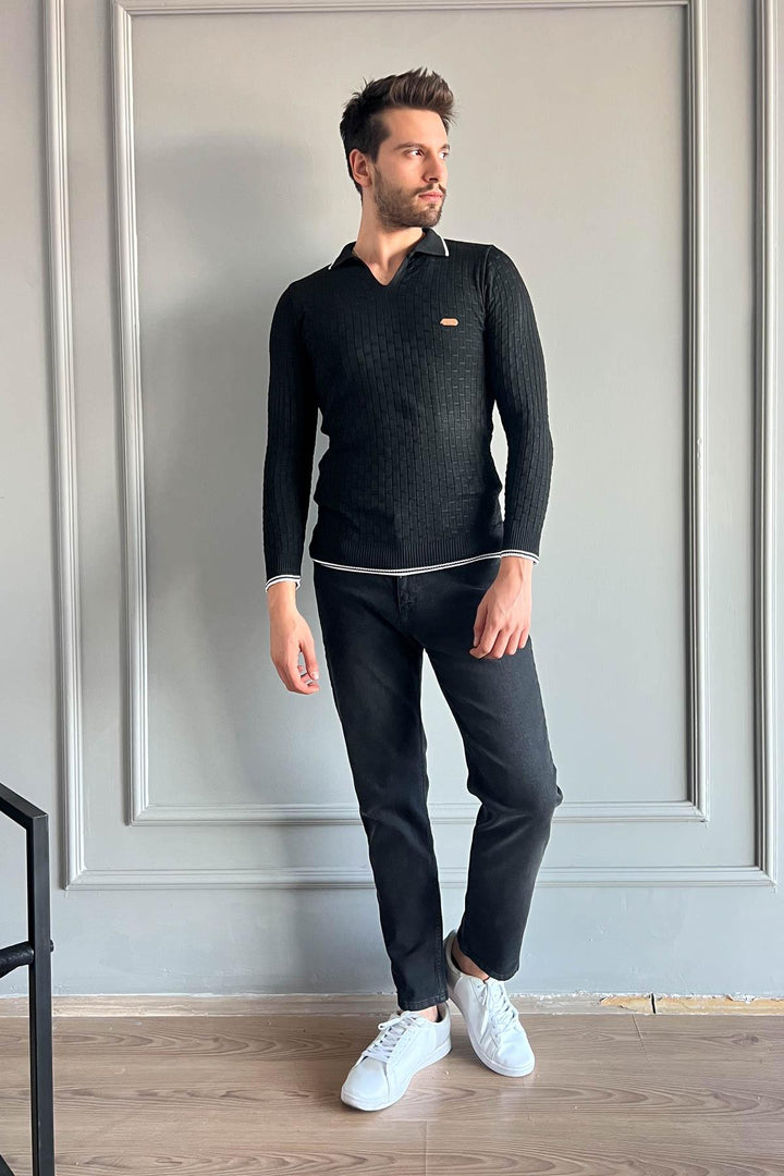 MPL Men's Polo Neck Sweater 701 - Rocklin