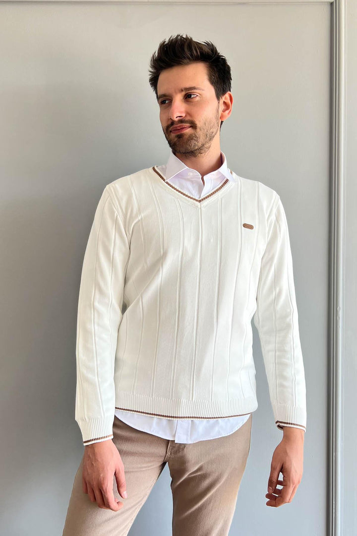 MPL Men's V-Neck Sweater 706 - Tilburg