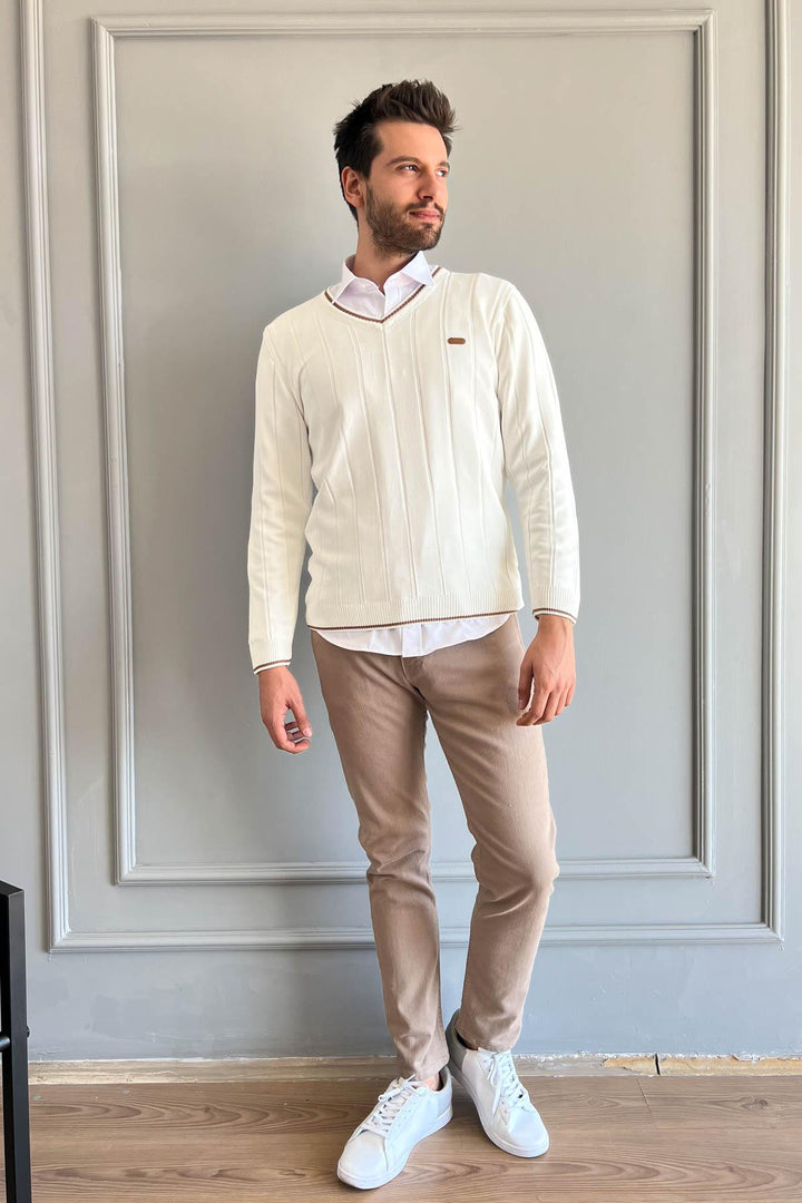 MPL Men's V-Neck Sweater 706 - Tilburg